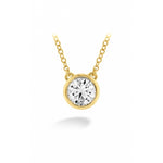 Hearts on Fire Necklaces and Pendants Hearts On Fire 18K Yellow Gold Classic Collection 0.08-0.12ct Diamond Solitaire Necklace