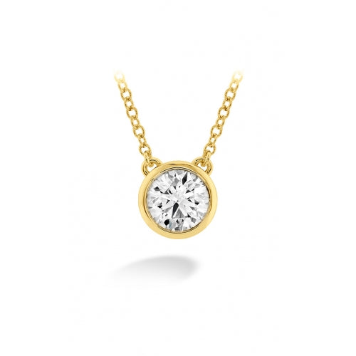 Hearts on Fire Necklaces and Pendants Hearts On Fire 18K Yellow Gold Classic Collection 0.08-0.12ct Diamond Solitaire Necklace