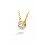 Hearts on Fire Necklaces and Pendants Hearts On Fire 18K Yellow Gold Classic Collection 0.08-0.12ct Diamond Solitaire Necklace