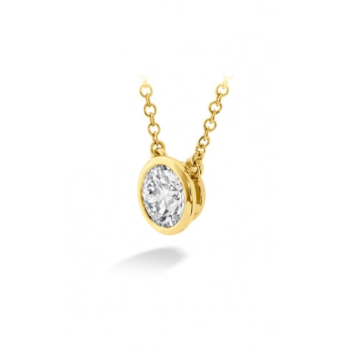 Hearts on Fire Necklaces and Pendants Hearts On Fire 18K Yellow Gold Classic Collection 0.08-0.12ct Diamond Solitaire Necklace