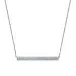 Hearts on Fire Necklaces and Pendants Hearts On Fire Barre 18K White Gold Pave Diamond Necklace