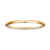 Hearts on Fire Bracelet Hearts On Fire Barre 18K Yellow Gold Diamond Pave Bangle Bracelet