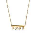 Hearts on Fire Necklaces and Pendants Hearts on Fire Barre 18K Yellow Gold Floating Diamond Necklace