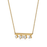 Hearts on Fire Necklaces and Pendants Hearts on Fire Barre 18K Yellow Gold Floating Diamond Necklace