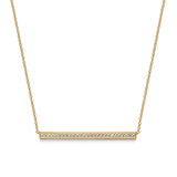 Hearts on Fire Necklaces and Pendants Hearts On Fire Barre 18K Yellow Gold Pave Diamond Necklace