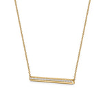 Hearts on Fire Necklaces and Pendants Hearts On Fire Barre 18K Yellow Gold Pave Diamond Necklace