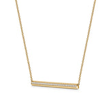 Hearts on Fire Necklaces and Pendants Hearts On Fire Barre 18K Yellow Gold Pave Diamond Necklace