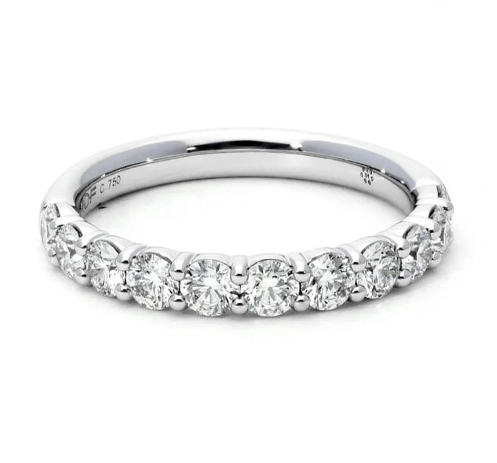 Hearts on Fire Wedding Band Hearts On Fire Platinum Signature 11-Stone 1.29-1.35ct Diamond Band