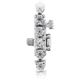 Hearts on Fire Bracelet Hearts on Fire Select Temptation 18k White Gold Three-Prong Diamond Tennis Bracelet - 7.00ctw (Copy