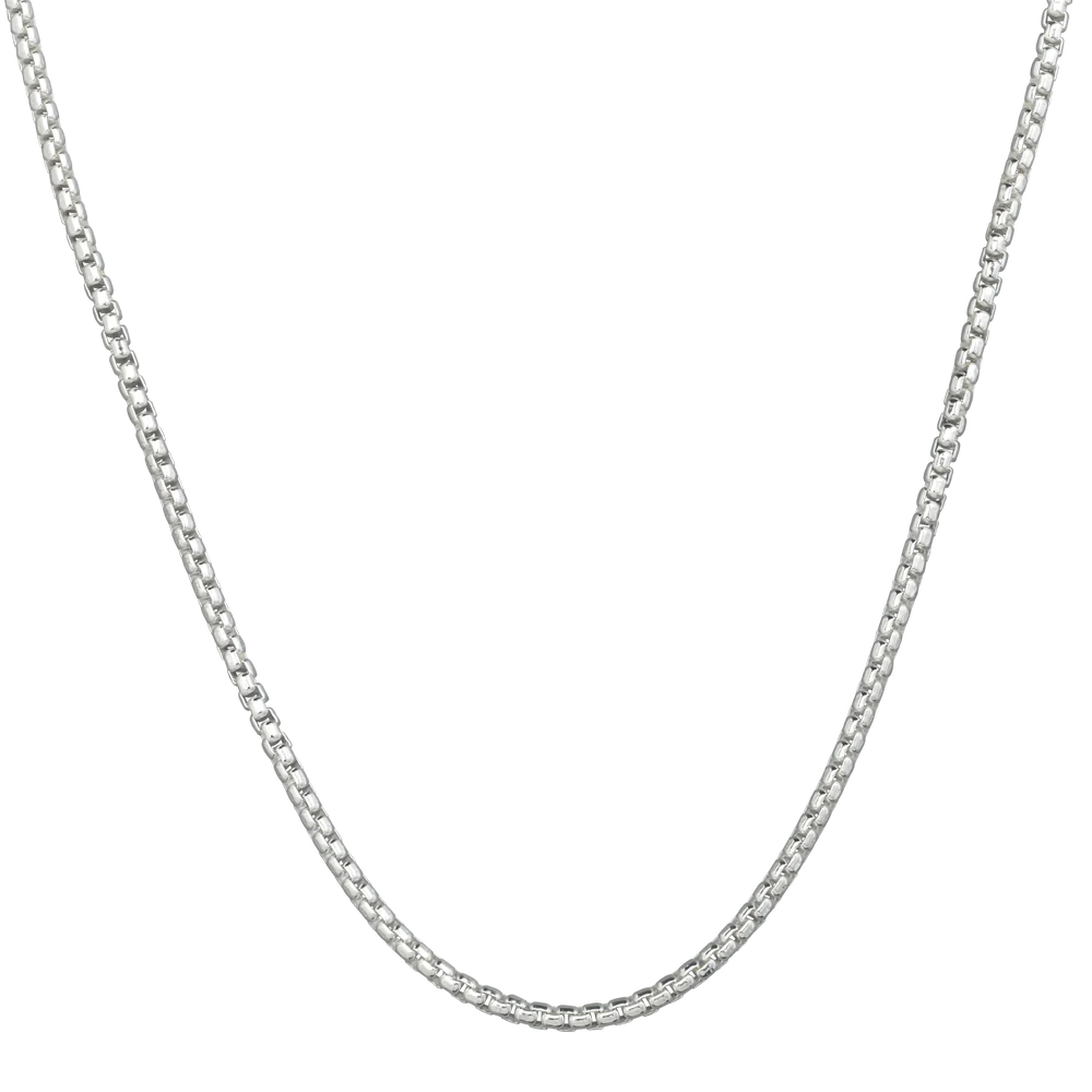 LOLA Necklaces and Pendants LOLA Sterling Silver 3mm Rounded Box Chain