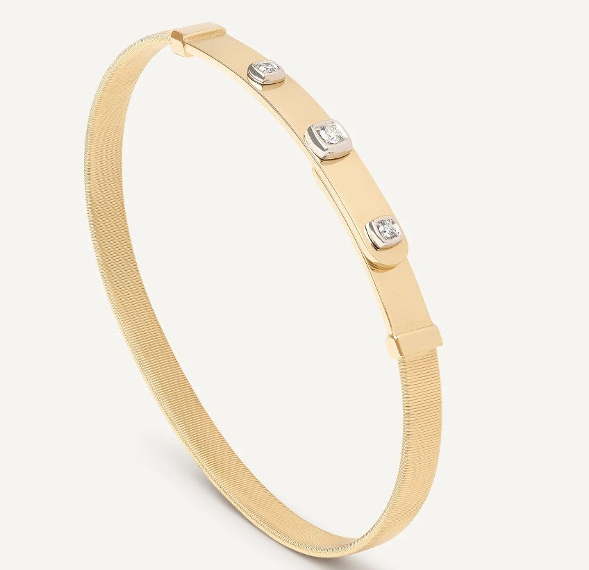 Marco Bicego Bracelet Marco Bicego 18k Yellow and White Gold Masai Bangle Bracelet