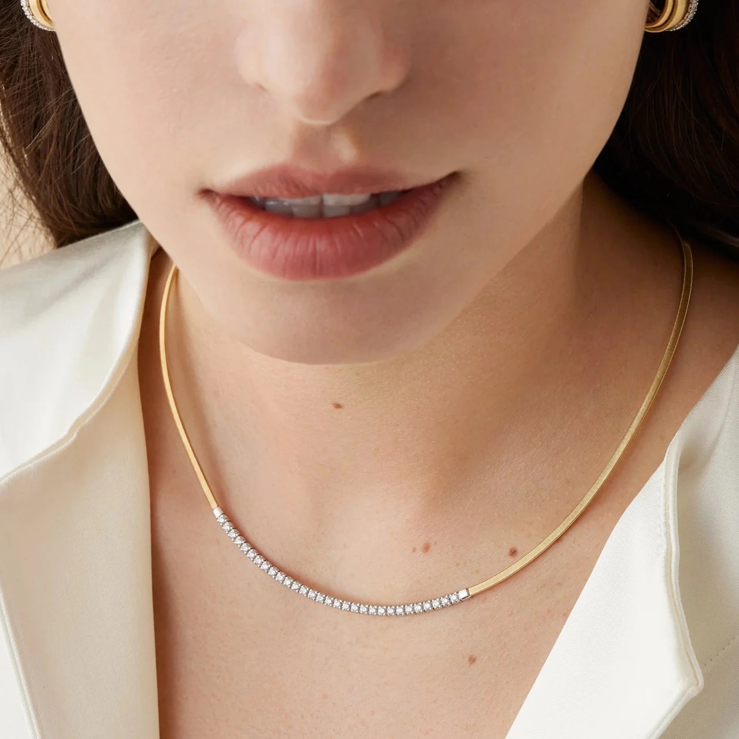 Marco Bicego Necklaces and Pendants Marco Bicego 18k Yellow and White Gold  Masai Collection Single-Strand Necklace