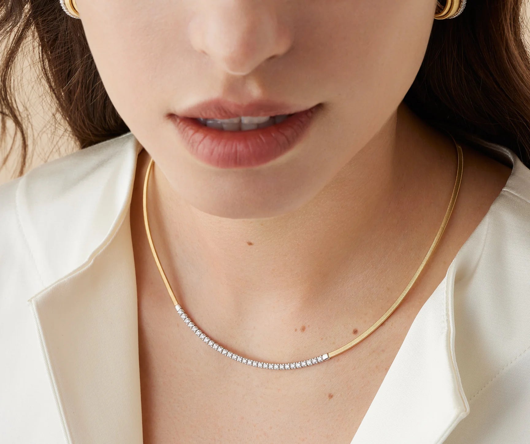 Marco Bicego Necklaces and Pendants Marco Bicego 18k Yellow and White Gold  Masai Collection Single-Strand Necklace