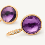 Marco Bicego Earrings Marco Bicego 18k Yellow Gold "Jaipur Collection" Amethyst and Diamond Earrings