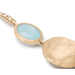 Marco Bicego Earrings Marco Bicego 18k Yellow Gold "Siviglia" Aquamarine and Diamond Earrings