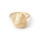 Marco Bicego Ring Marco Bicego Africa Collection 18k Yellow Gold Diamond Ball Ring 6.5