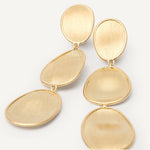 Marco Bicego Earring Marco Bicego Lunaria 18K Yellow Gold 3-Drop Earrings, Large