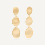 Marco Bicego Earring Marco Bicego Lunaria 18K Yellow Gold 3-Drop Earrings, Large