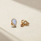 Mark Henry Earring Mark Henry 18k Yellow Gold Grapevine Moonstone and Diamond Earrings