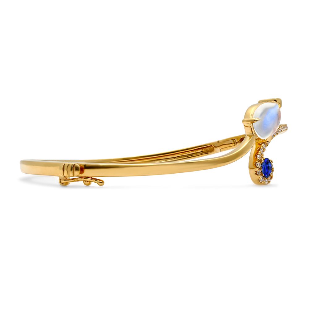 Mark Henry Bracelet Mark Henry 18k Yellow Gold Moonstone, Sapphire, and Diamond Bracelet