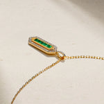 Mark Henry Necklaces and Pendants Mark Henry 18k Yellow Gold Pharaoh Emerald and Diamond Necklace