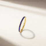 Mark Henry Wedding Band Mark Henry 18k Yellow Gold Sapphire Band