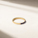 Mark Henry Wedding Band Mark Henry 18k Yellow Gold Sapphire Band