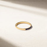 Mark Henry Wedding Band Mark Henry 18k Yellow Gold Sapphire Band