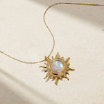 Mark Henry Necklaces and Pendants Mark Henry 18k Yellow Gold Smiling Sunshine Moonstone Pendant