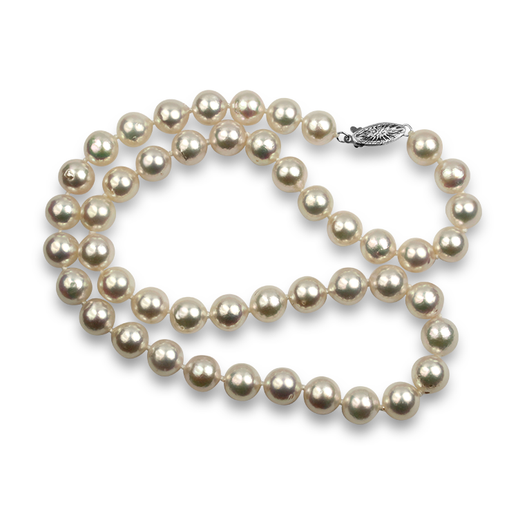 Mastoloni Necklaces and Pendants Mastoloni 14k White Gold Cultured Pearl Strand Necklace 17.5"