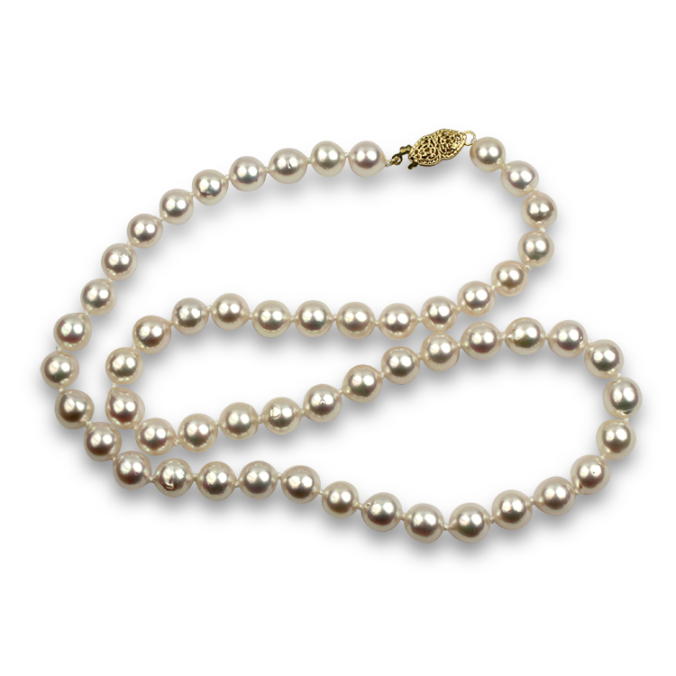 Mastoloni Necklaces and Pendants Mastoloni 14k Yellow Gold Cultured Pearl Strand Necklace 18"