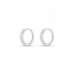 Memoire Earrings Memoire 18k White Gold Diamond Huggie Earrings