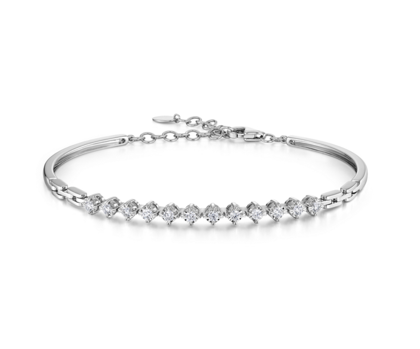 Memoire Bracelet Memoire 18k White Gold Essentials Bangle Bracelet