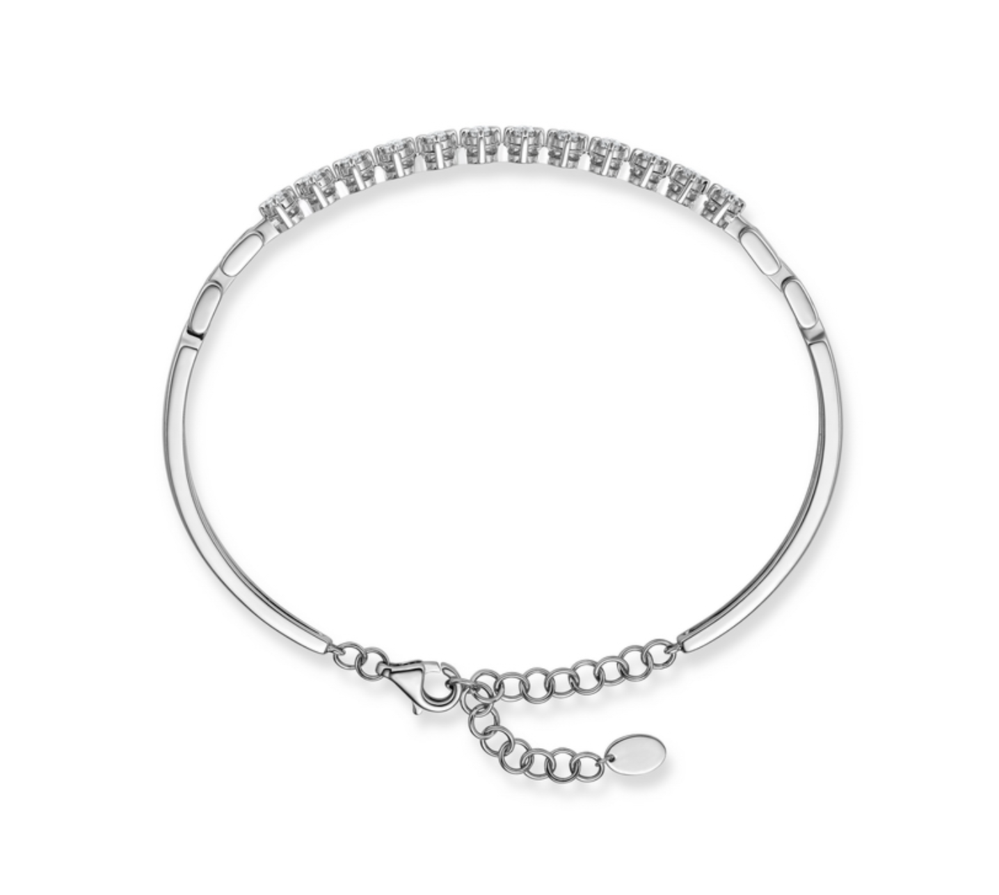 Memoire Bracelet Memoire 18k White Gold Essentials Bangle Bracelet