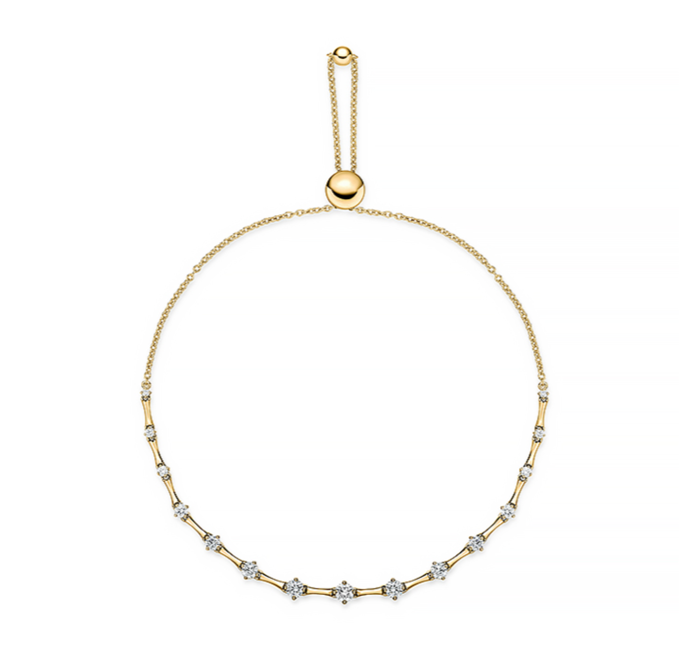 Memoire Bracelet Memoire Cadence Bolo 18K Yellow Gold Diamond Bracelet