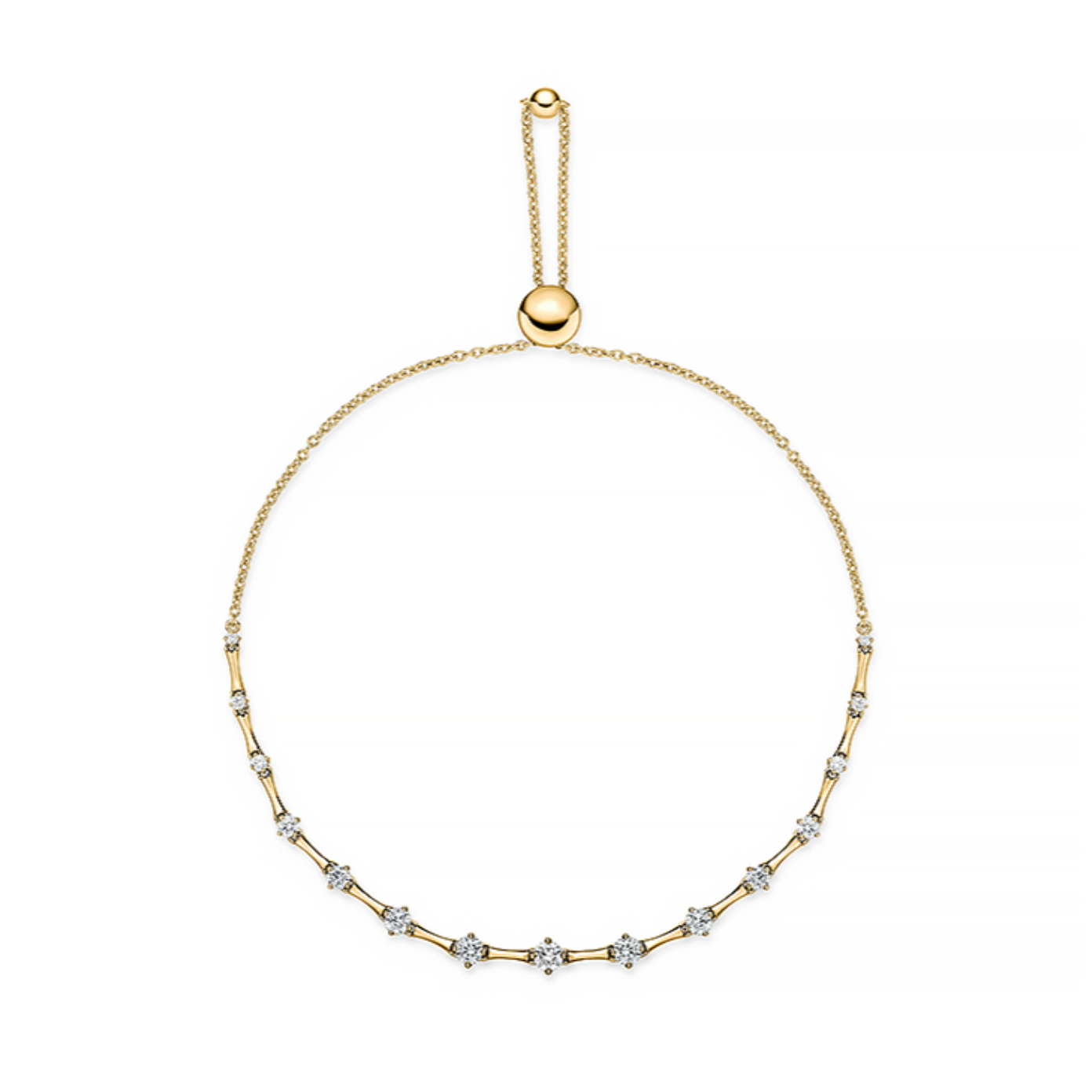 Memoire Bracelet Memoire Cadence Bolo 18K Yellow Gold Diamond Bracelet