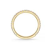 Memoire Wedding Band Memoire Odessa 18k Yellow Gold 15-Stone .25ctw Diamond Band 6.5