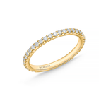 Memoire Wedding Band Memoire Odessa 18k Yellow Gold 15-Stone .25ctw Diamond Band 6.5