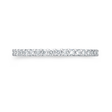 Memoire Wedding Band Memoire Platinum Petite Prong 21-Stone Diamond Band - .25ctw 6.5