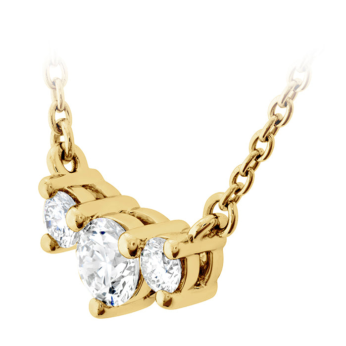 Memoire Necklaces and Pendants Memoire Trinity Small 18k Yellow Gold Diamond Necklace