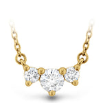 Memoire Necklaces and Pendants Memoire Trinity Small 18k Yellow Gold Diamond Necklace