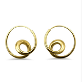 Michael Good Earrings Michael Good 18K Yellow Gold Small Single Loop Earrings