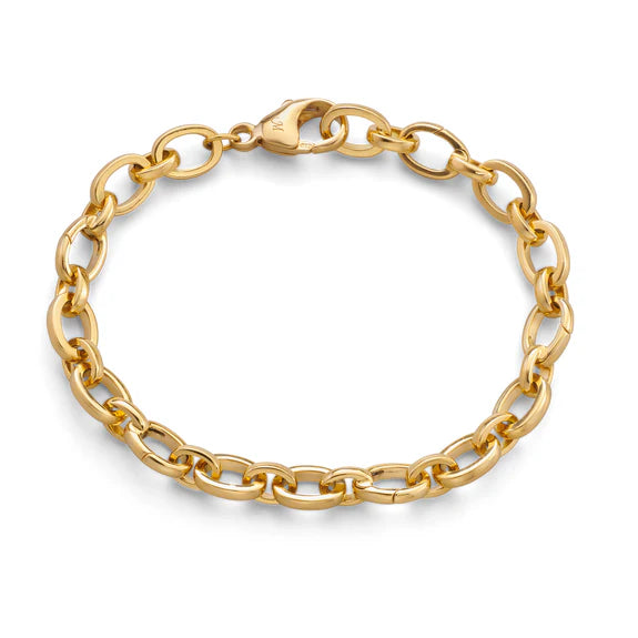 Monica Rich Kosann Bracelet Monica Rich Kosann 18K Yellow Gold Audrey Hinged Charm Bracelet