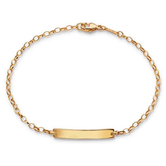 Monica Rich Kosann Bracelet Monica Rich Kosann 18K Yellow Gold Engraveable Petite Poesy Chain Bracelet