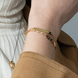 Monica Rich Kosann Bracelet Monica Rich Kosann 18K Yellow Gold "I Love You More" Petite Poesy Chain Bracelet