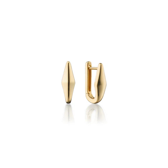 Monica Rich Kosann Earrings Monica Rich Kosann 18K Yellow Gold Large Points North hoop Earrings