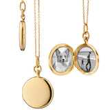 Monica Rich Kosann Necklaces and Pendants Monica Rich Kosann 18K Yellow Gold Slim Rectangular Quinn Locket