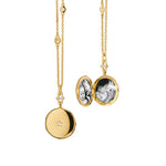 Monica Rich Kosann Necklaces and Pendants Monica Rich Kosann 18K Yellow Gold Twinkle Star Locket with Center Star Diamond