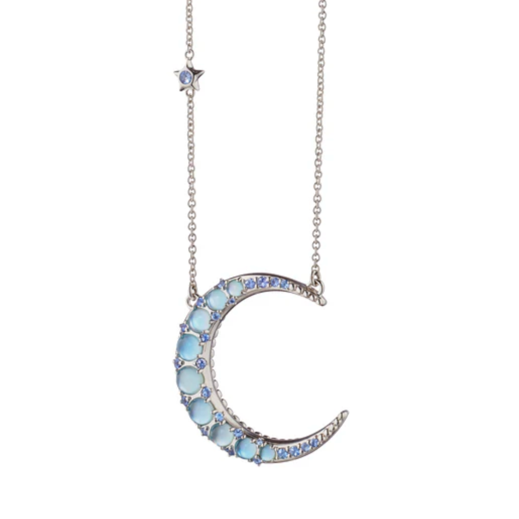 Monica Rich Kosann Necklaces and Pendants Monica Rich Kosann Sterling Silver 1 1/4" Rounded Crescent Moon Charm Necklace