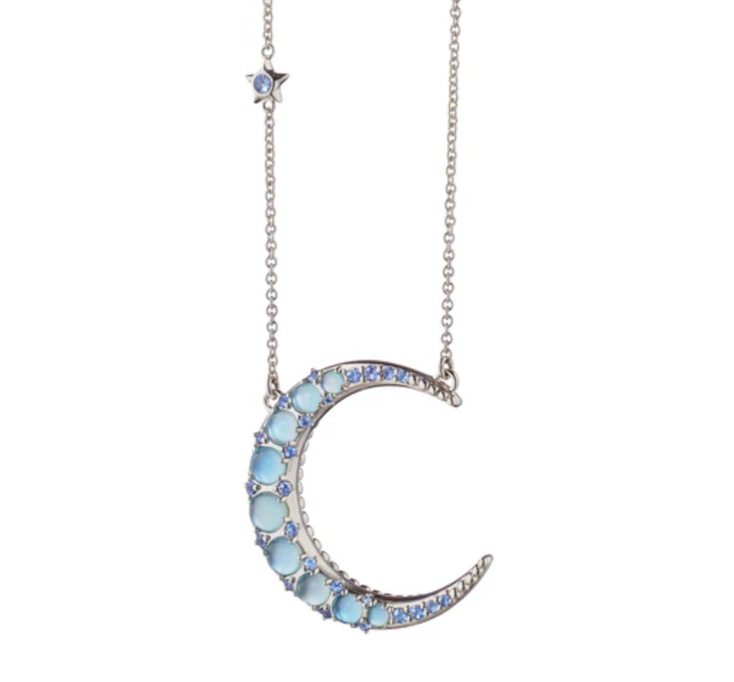 Monica Rich Kosann Necklaces and Pendants Monica Rich Kosann Sterling Silver 1 1/4" Rounded Crescent Moon Charm Necklace